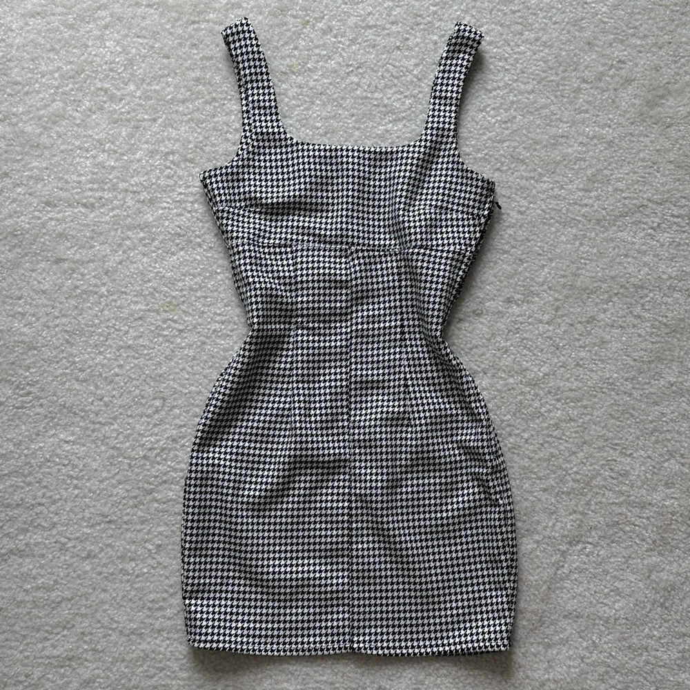 Summer tight gingham dress